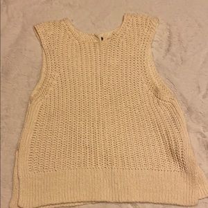 Aritzia cropped sweater tank